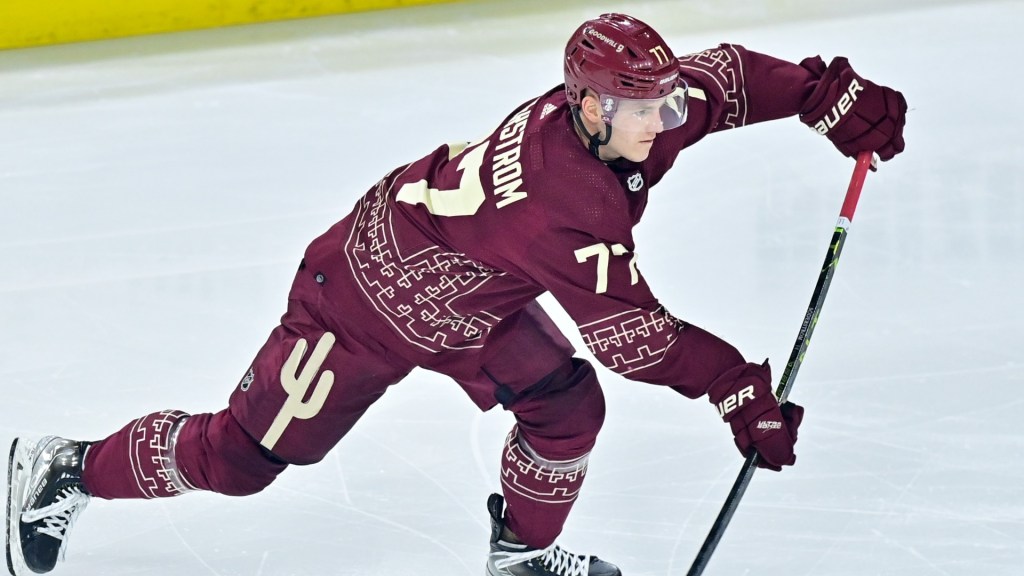 Boston Bruins defenseman Victor Söderström