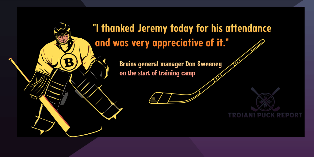 Bruins general manager Don Sweeney quote